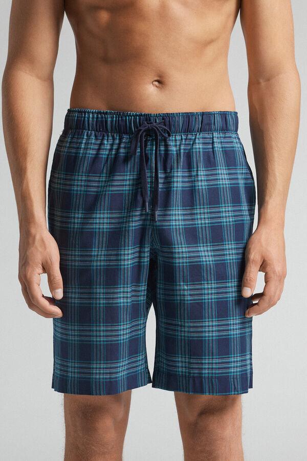 Szorty z tkaniny w kratkę Szorty z tkaniny w kratkę