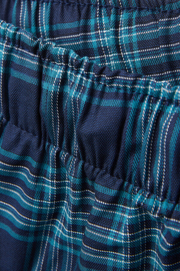 Szorty z tkaniny w kratkę Szorty z tkaniny w kratkę